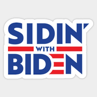 Sidin With Biden Sticker